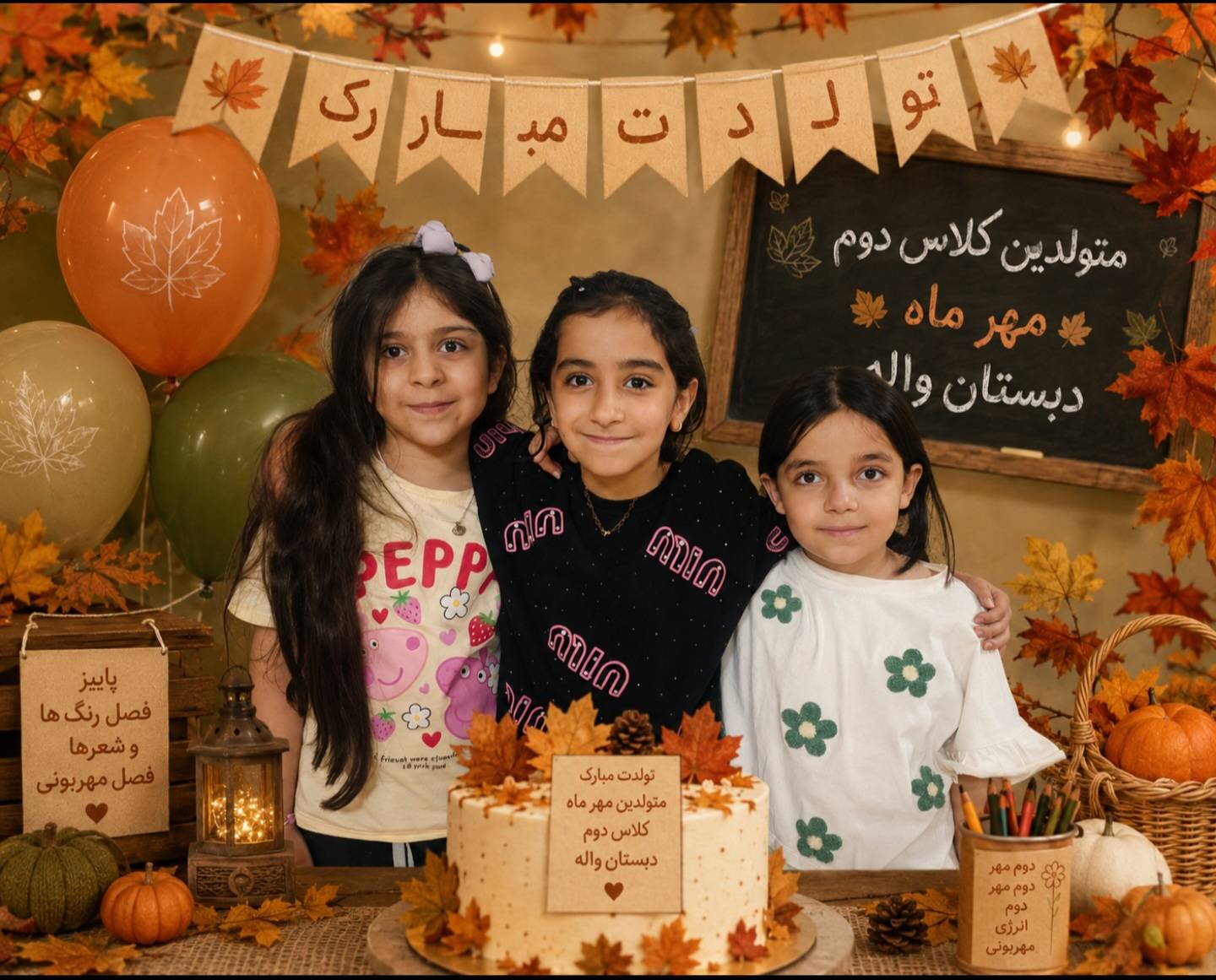 تبریک به متولدین ماه مهر 1405  پایه دوم 