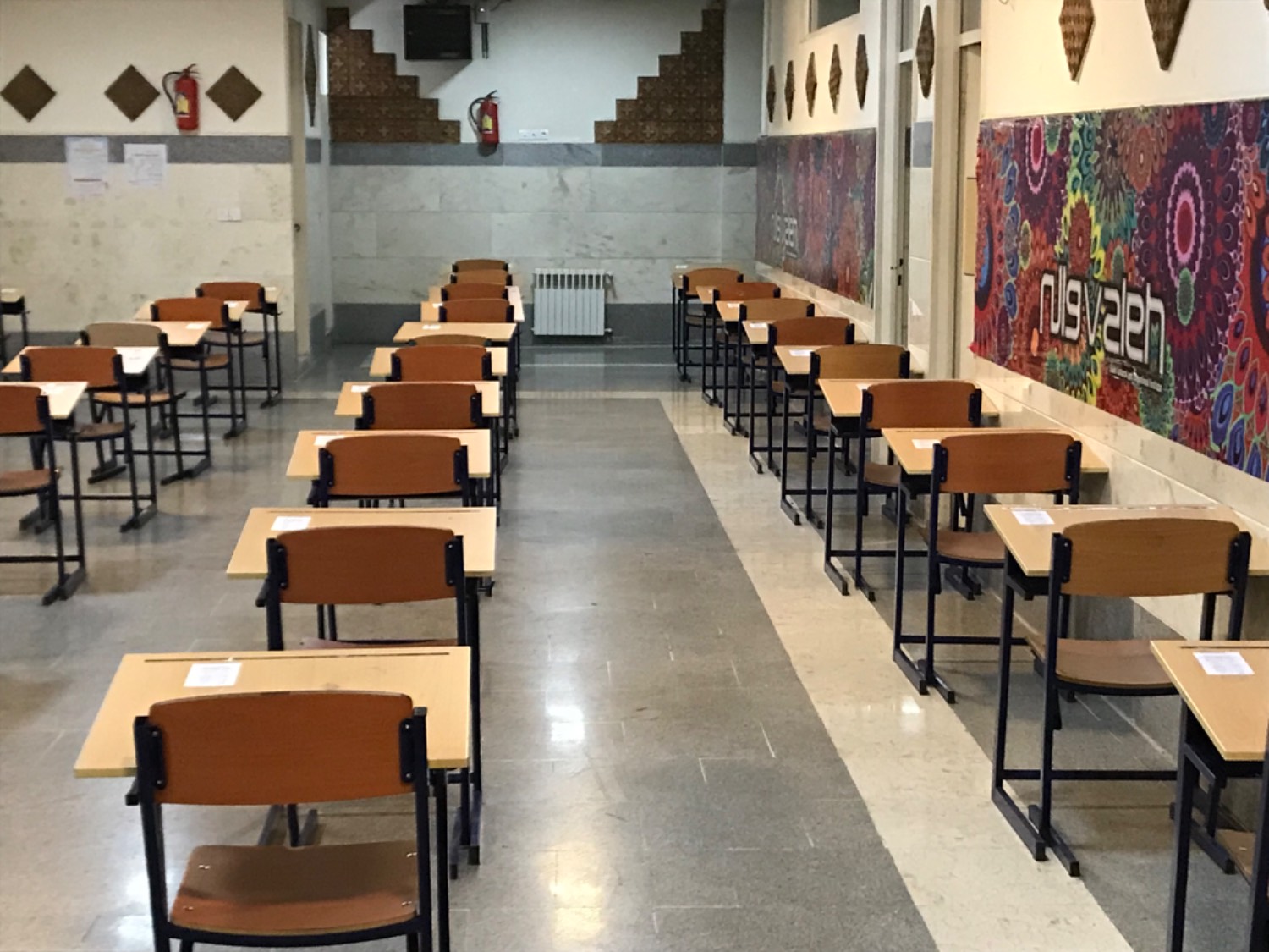 آماده سازی محیط مدرسه جهت برگزاری امتحانات دی ماه1401