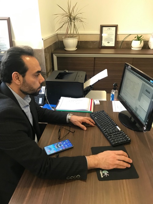 نظارت و بررسی بربرگزاری کلاسهای آنلاین توسط مدیریت و معاونین و مشاور دبیرستان واله چیتگر
