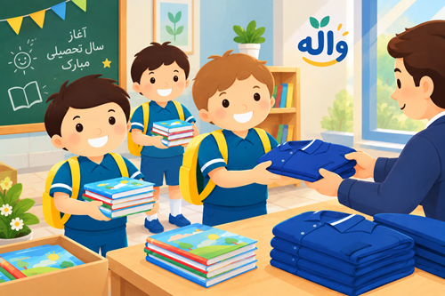 آغاز فرآیند توزیع کتاب‌های درسی و لباس فرم دانش‌آموزان